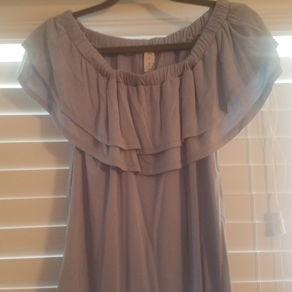 MTS Women's Light Blue Top Size M